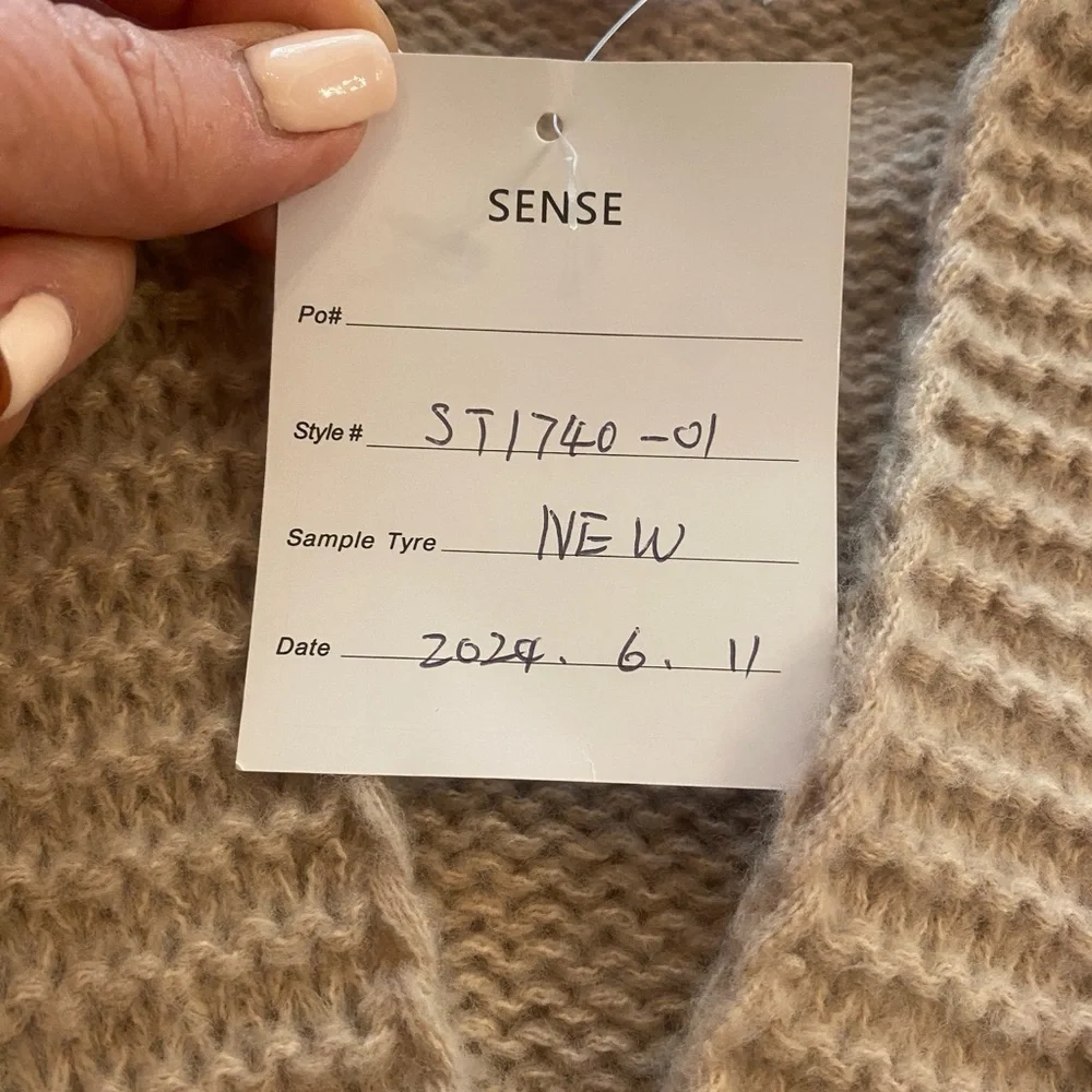 Women’s Knit Cardigan Cottagecore Crochet Flowers Oversized New M-XL - Picture 3 of 11